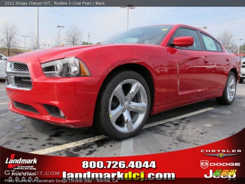 Redline 3-Coat Pearl / Black 2012 Dodge Charger SXT