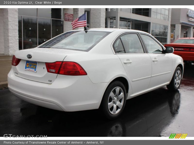 Clear White / Beige 2010 Kia Optima LX