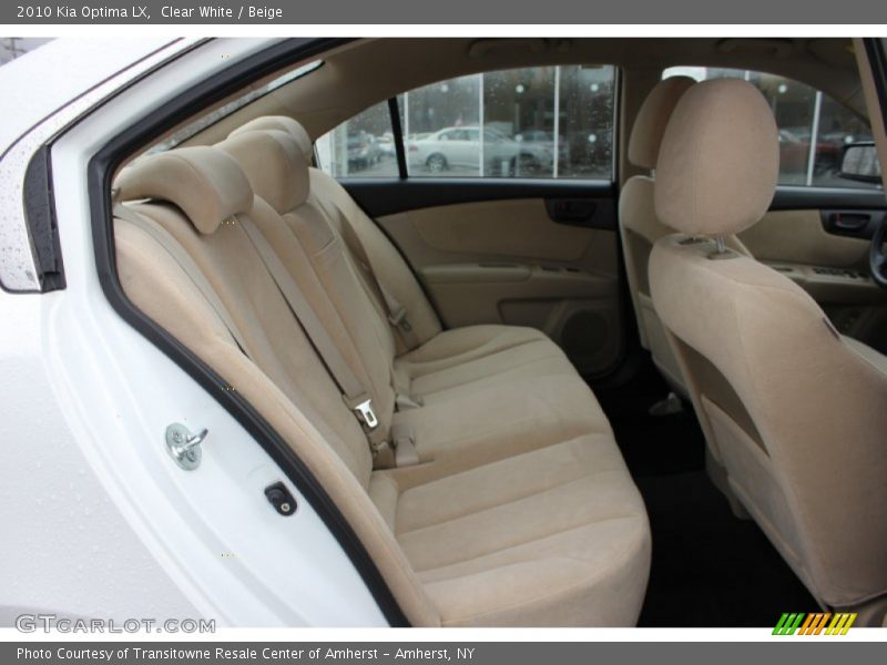 Clear White / Beige 2010 Kia Optima LX