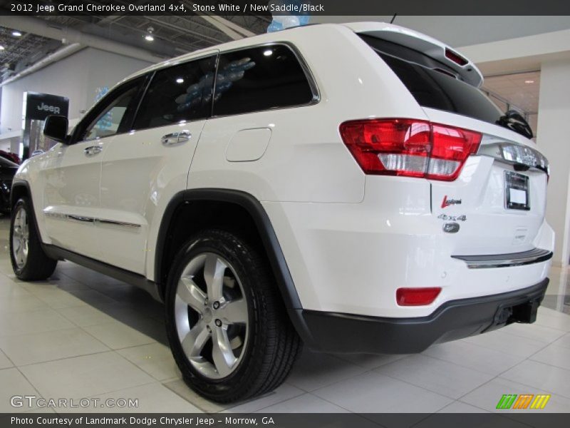Stone White / New Saddle/Black 2012 Jeep Grand Cherokee Overland 4x4