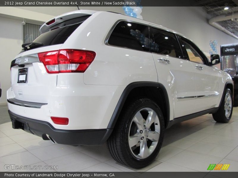 Stone White / New Saddle/Black 2012 Jeep Grand Cherokee Overland 4x4