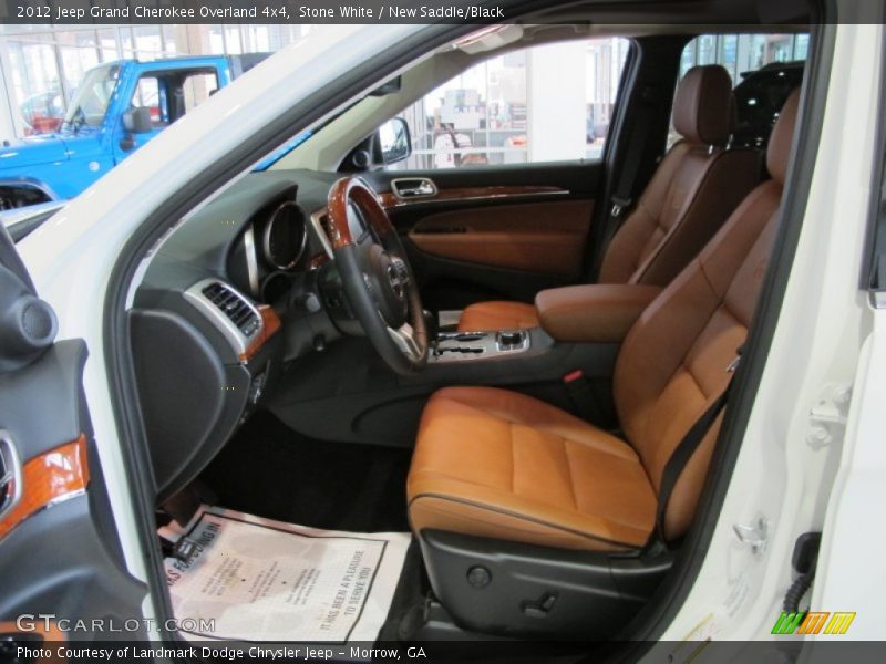 Stone White / New Saddle/Black 2012 Jeep Grand Cherokee Overland 4x4