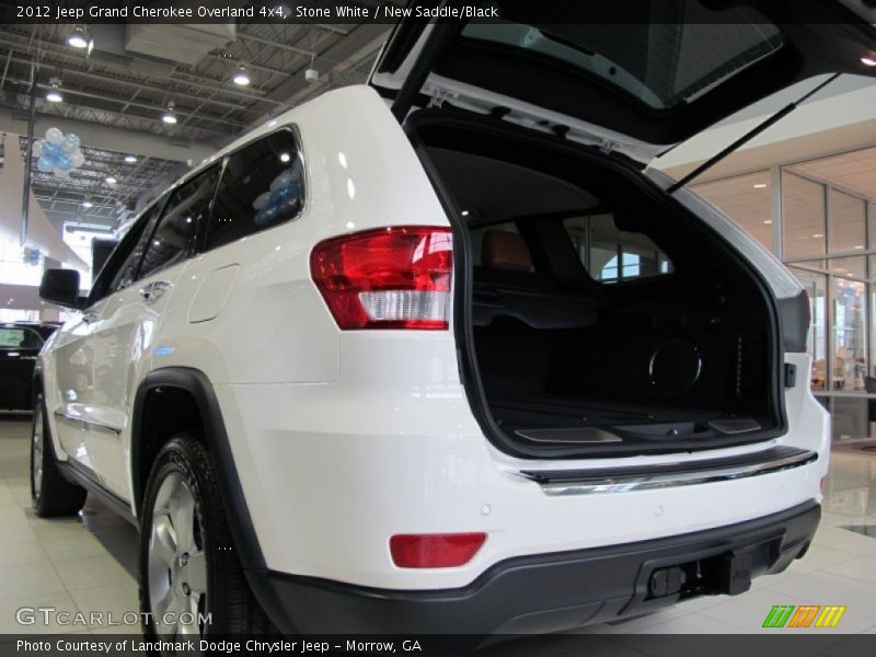 Stone White / New Saddle/Black 2012 Jeep Grand Cherokee Overland 4x4