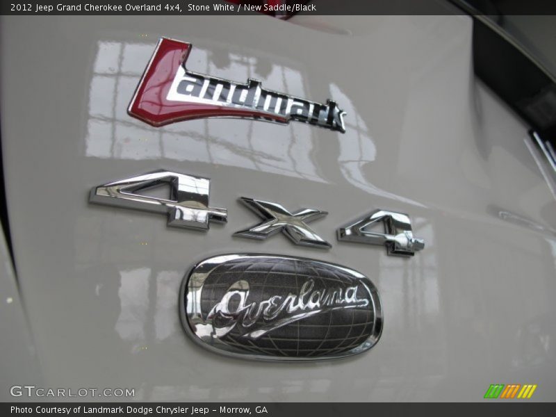 Stone White / New Saddle/Black 2012 Jeep Grand Cherokee Overland 4x4