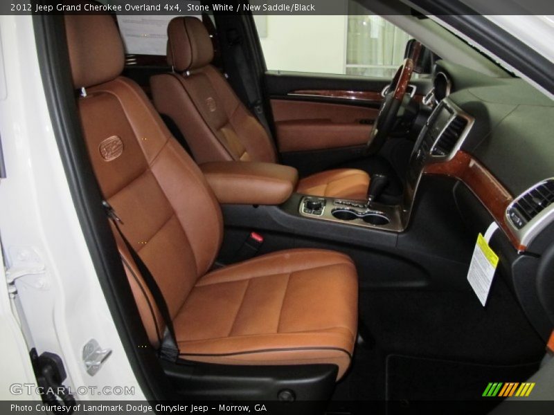 Stone White / New Saddle/Black 2012 Jeep Grand Cherokee Overland 4x4
