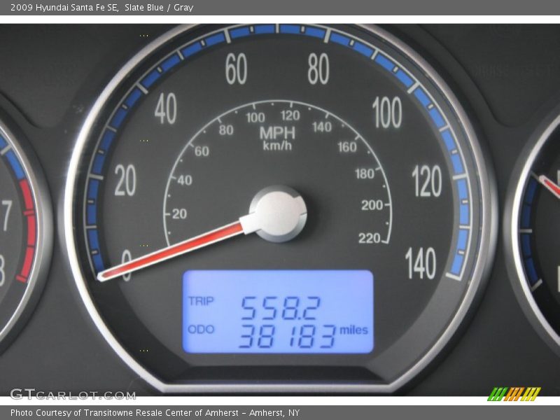 Slate Blue / Gray 2009 Hyundai Santa Fe SE