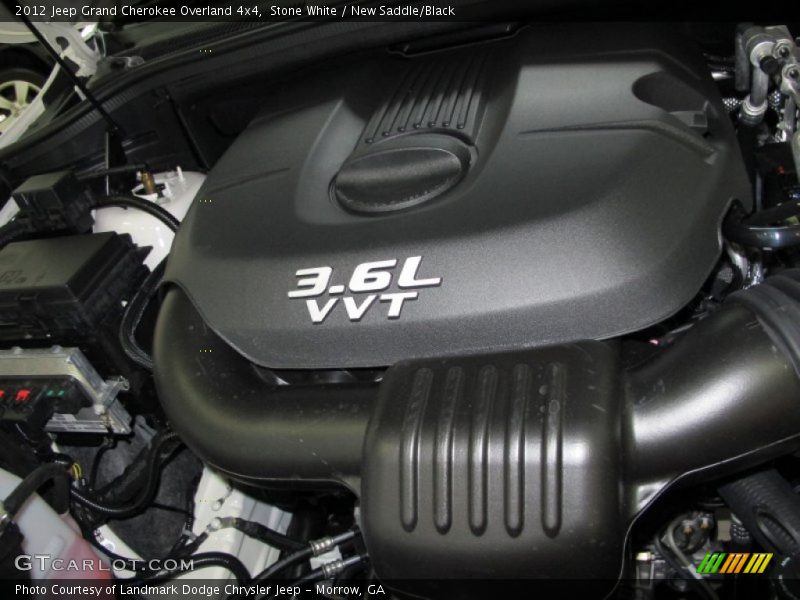 Stone White / New Saddle/Black 2012 Jeep Grand Cherokee Overland 4x4