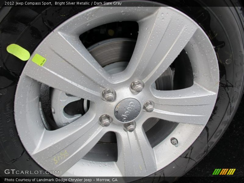 Bright Silver Metallic / Dark Slate Gray 2012 Jeep Compass Sport