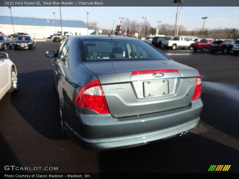 Steel Blue Metallic / Charcoal Black 2012 Ford Fusion SE