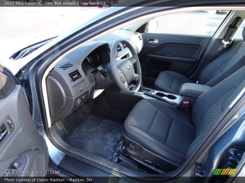 Steel Blue Metallic / Charcoal Black 2012 Ford Fusion SE