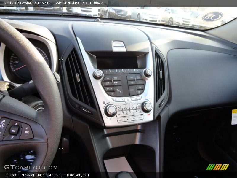 Gold Mist Metallic / Jet Black 2012 Chevrolet Equinox LS