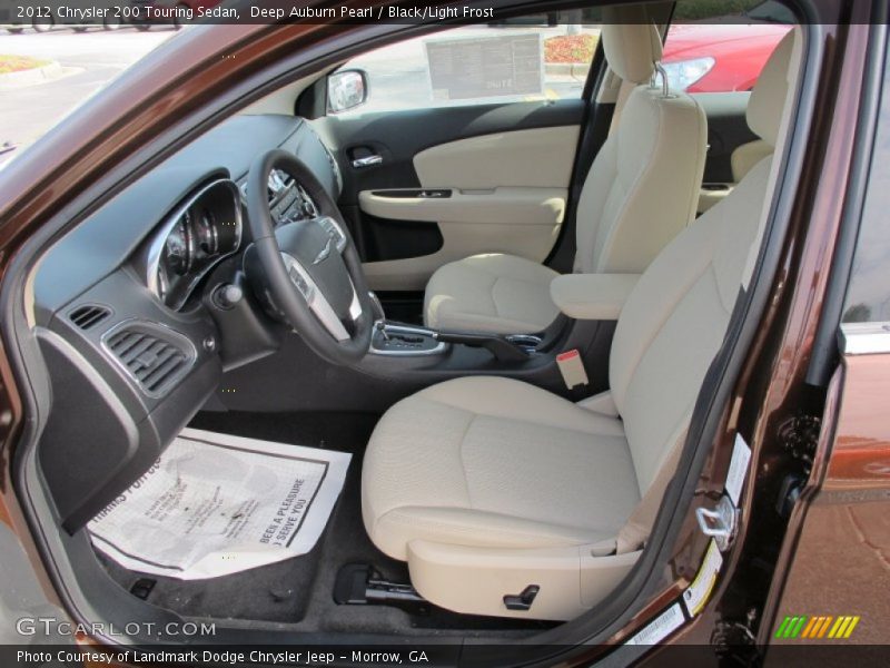 Front Seat of 2012 200 Touring Sedan