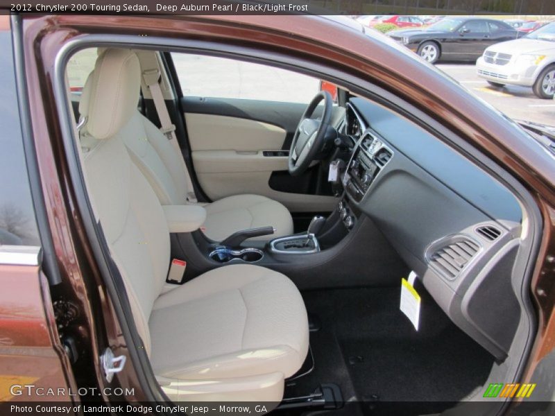 Deep Auburn Pearl / Black/Light Frost 2012 Chrysler 200 Touring Sedan
