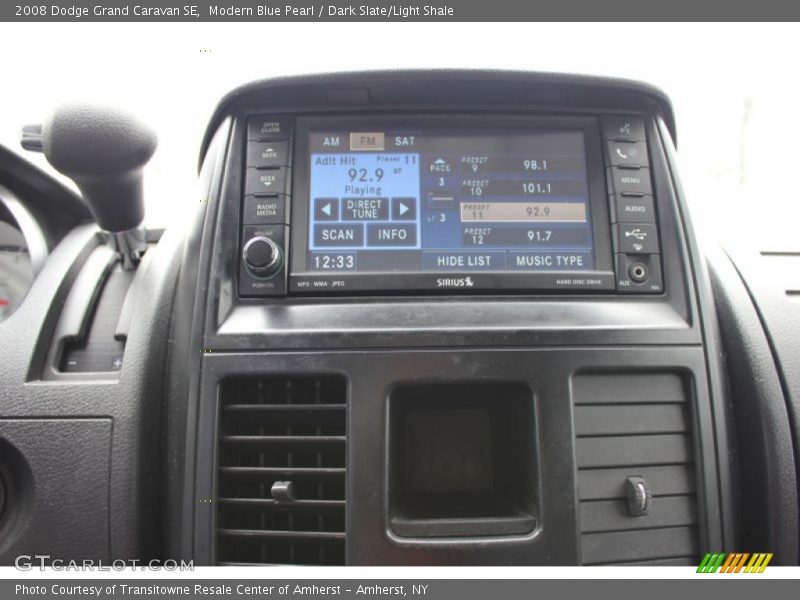 Modern Blue Pearl / Dark Slate/Light Shale 2008 Dodge Grand Caravan SE