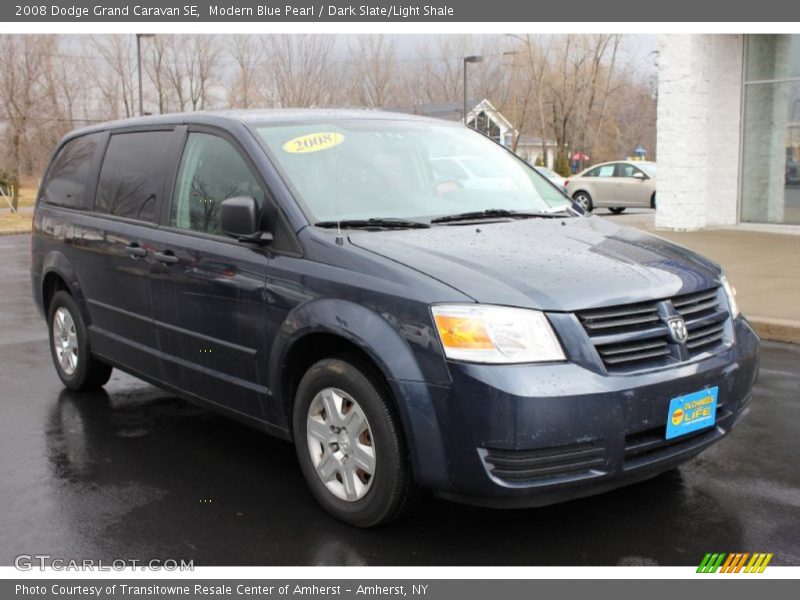 Modern Blue Pearl / Dark Slate/Light Shale 2008 Dodge Grand Caravan SE