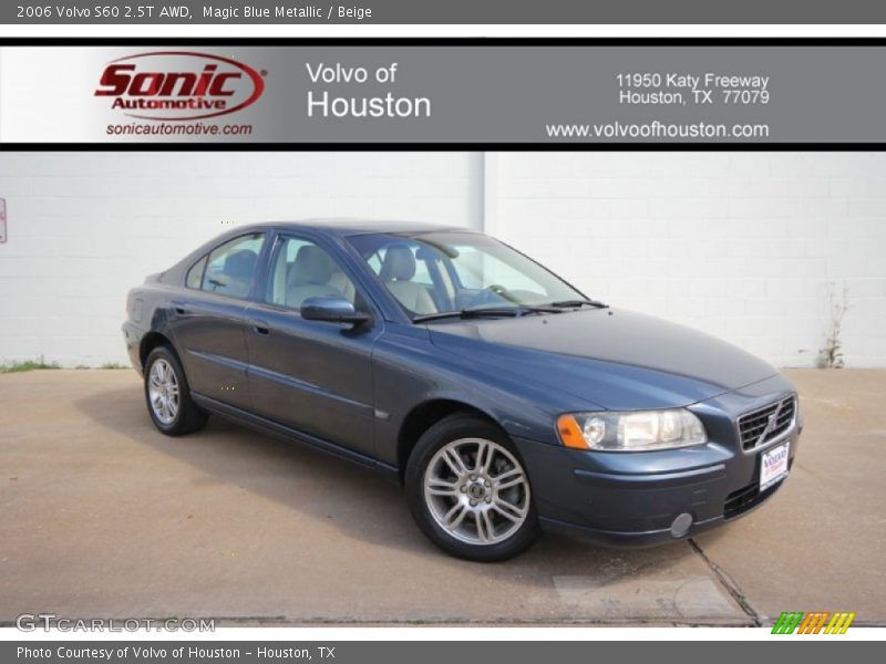 Magic Blue Metallic / Beige 2006 Volvo S60 2.5T AWD