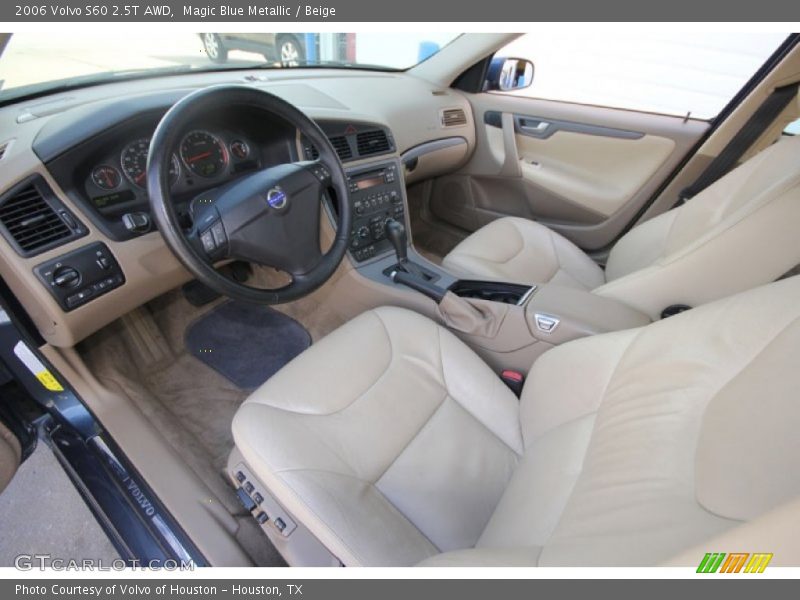 Magic Blue Metallic / Beige 2006 Volvo S60 2.5T AWD