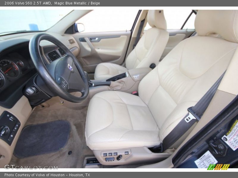 Magic Blue Metallic / Beige 2006 Volvo S60 2.5T AWD