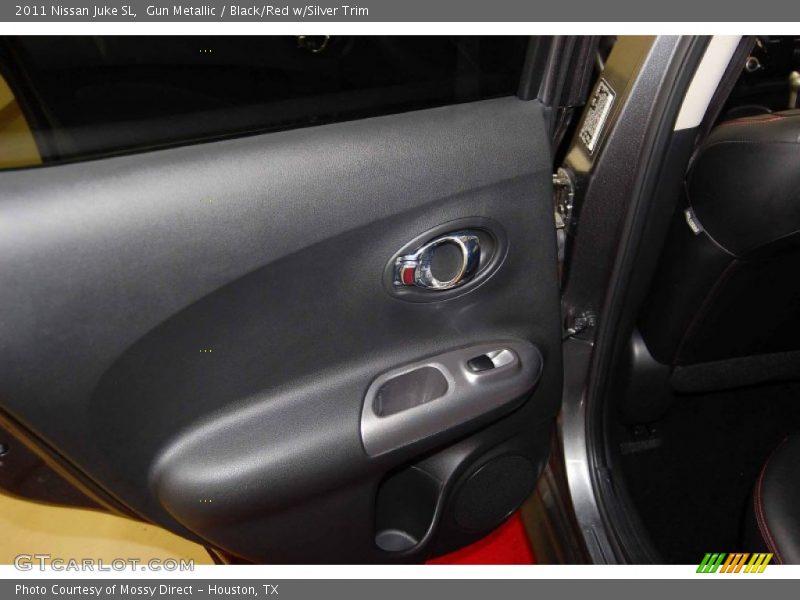 Gun Metallic / Black/Red w/Silver Trim 2011 Nissan Juke SL