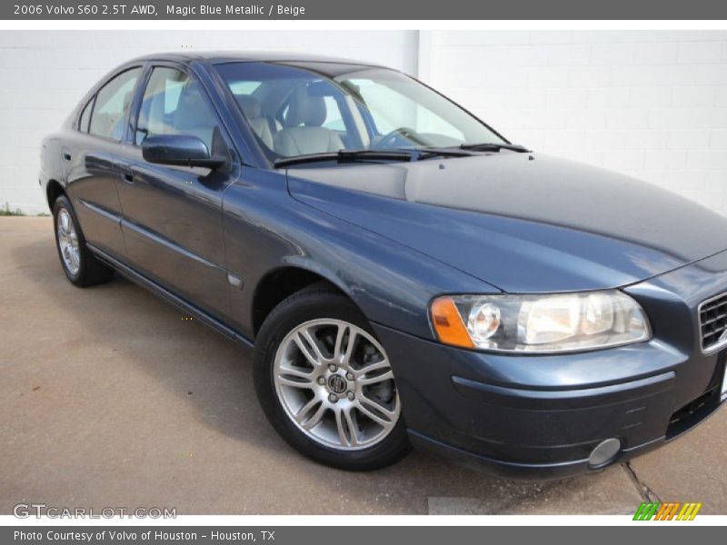 Magic Blue Metallic / Beige 2006 Volvo S60 2.5T AWD