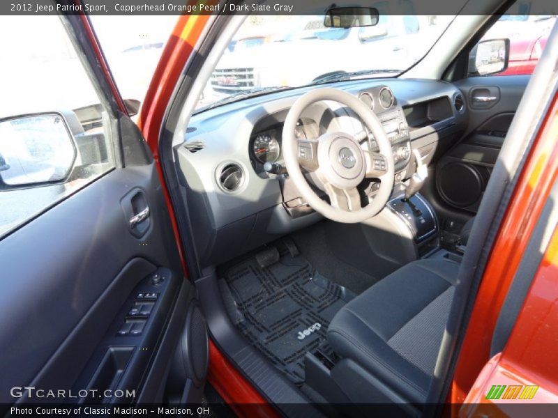 Copperhead Orange Pearl / Dark Slate Gray 2012 Jeep Patriot Sport