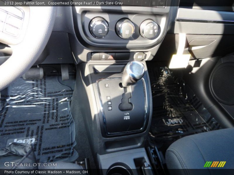 Copperhead Orange Pearl / Dark Slate Gray 2012 Jeep Patriot Sport