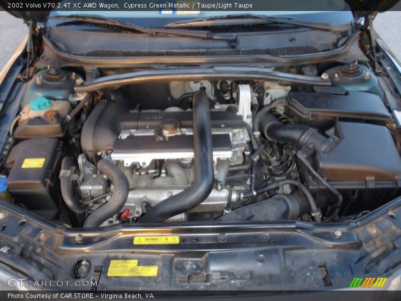 Cypress Green Metallic / Taupe/Light Taupe 2002 Volvo V70 2.4T XC AWD Wagon