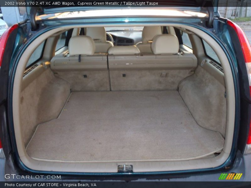 Cypress Green Metallic / Taupe/Light Taupe 2002 Volvo V70 2.4T XC AWD Wagon