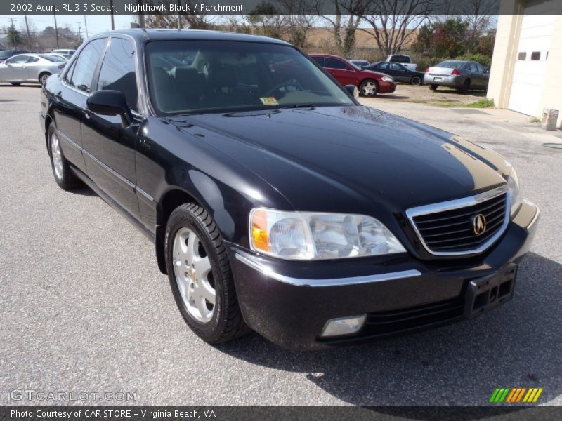 Nighthawk Black / Parchment 2002 Acura RL 3.5 Sedan