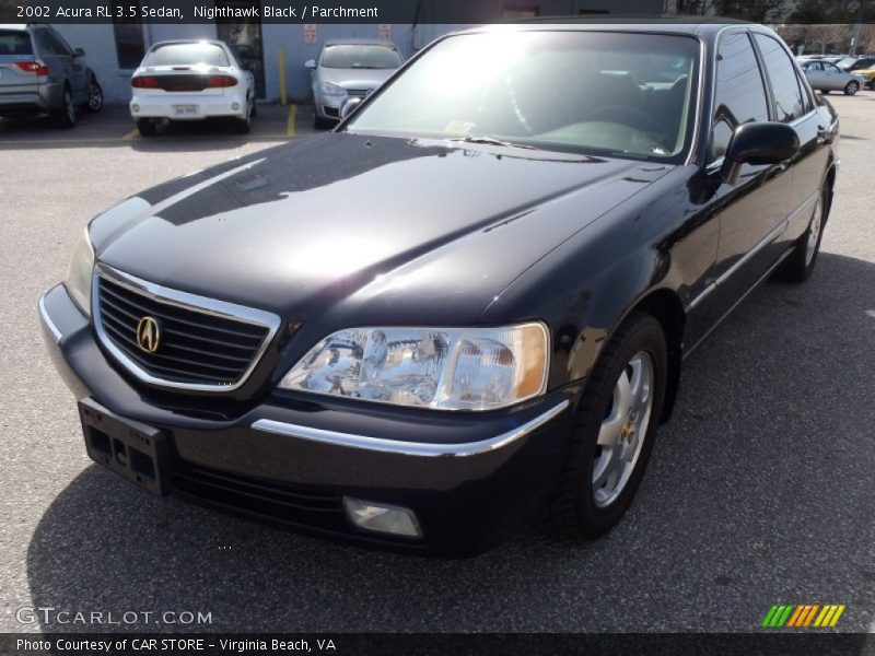 Nighthawk Black / Parchment 2002 Acura RL 3.5 Sedan