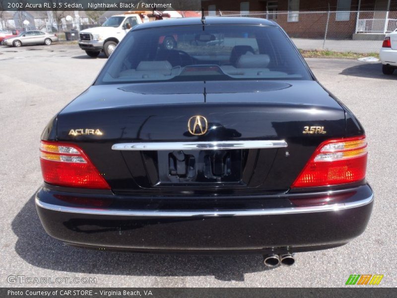 Nighthawk Black / Parchment 2002 Acura RL 3.5 Sedan