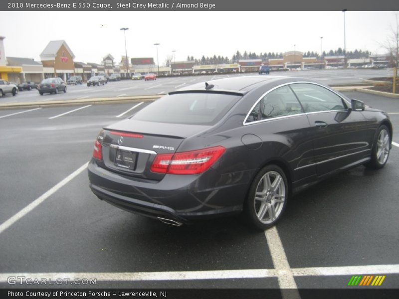 Steel Grey Metallic / Almond Beige 2010 Mercedes-Benz E 550 Coupe