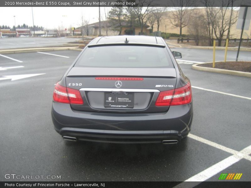 Steel Grey Metallic / Almond Beige 2010 Mercedes-Benz E 550 Coupe