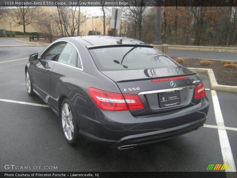 Steel Grey Metallic / Almond Beige 2010 Mercedes-Benz E 550 Coupe