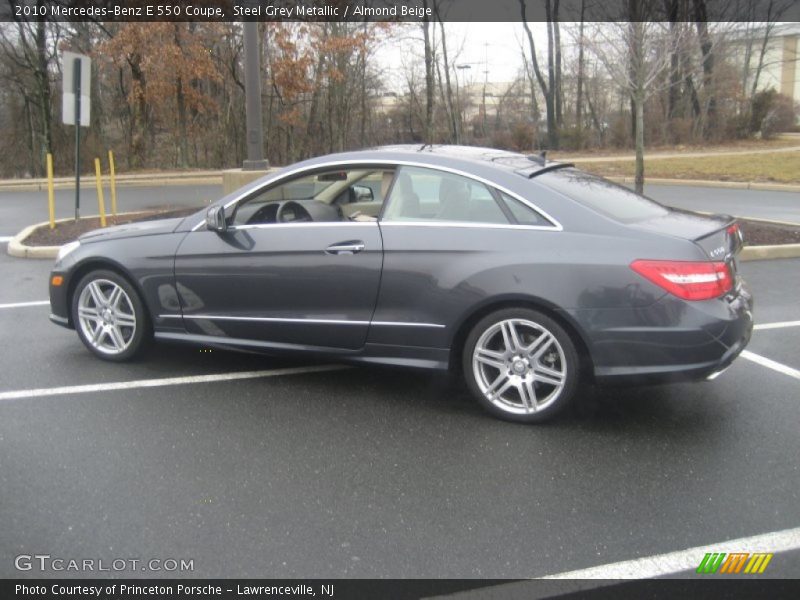 Steel Grey Metallic / Almond Beige 2010 Mercedes-Benz E 550 Coupe