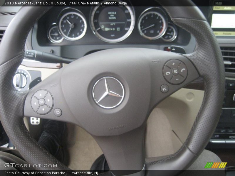 Steel Grey Metallic / Almond Beige 2010 Mercedes-Benz E 550 Coupe