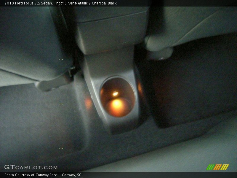 Ingot Silver Metallic / Charcoal Black 2010 Ford Focus SES Sedan