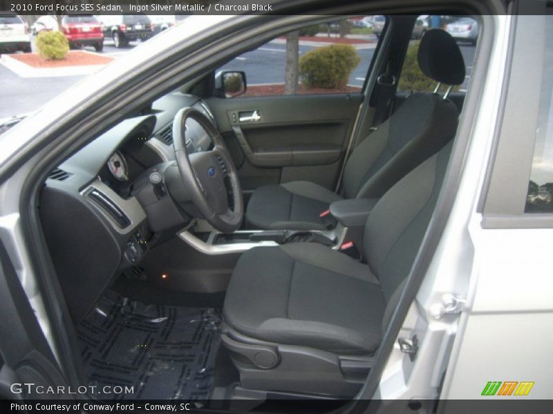  2010 Focus SES Sedan Charcoal Black Interior