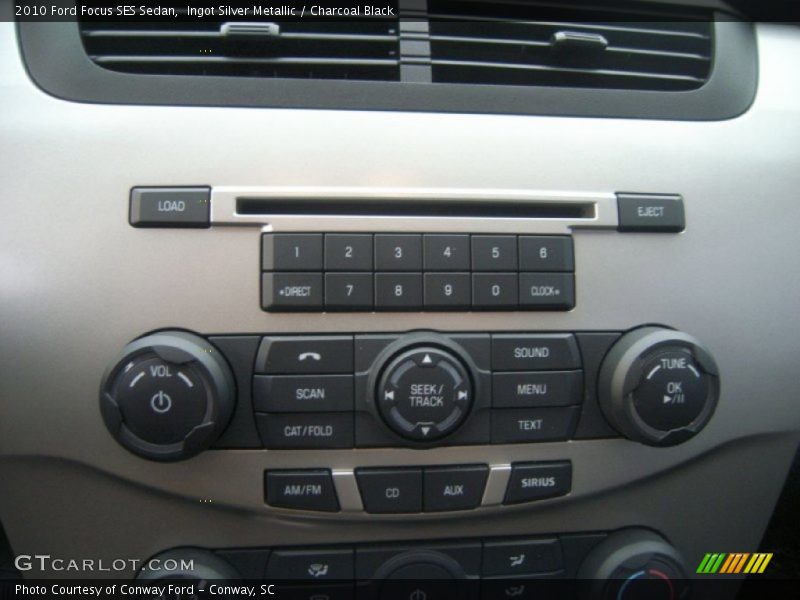 Ingot Silver Metallic / Charcoal Black 2010 Ford Focus SES Sedan