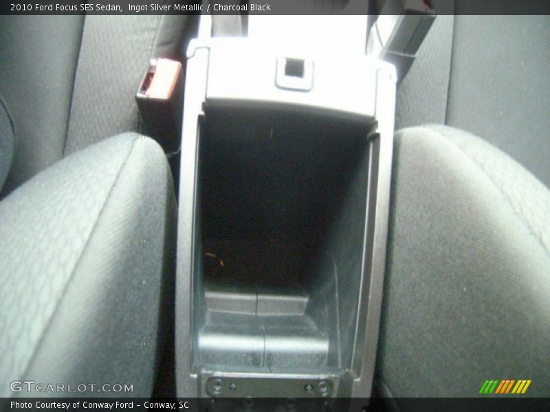 Ingot Silver Metallic / Charcoal Black 2010 Ford Focus SES Sedan