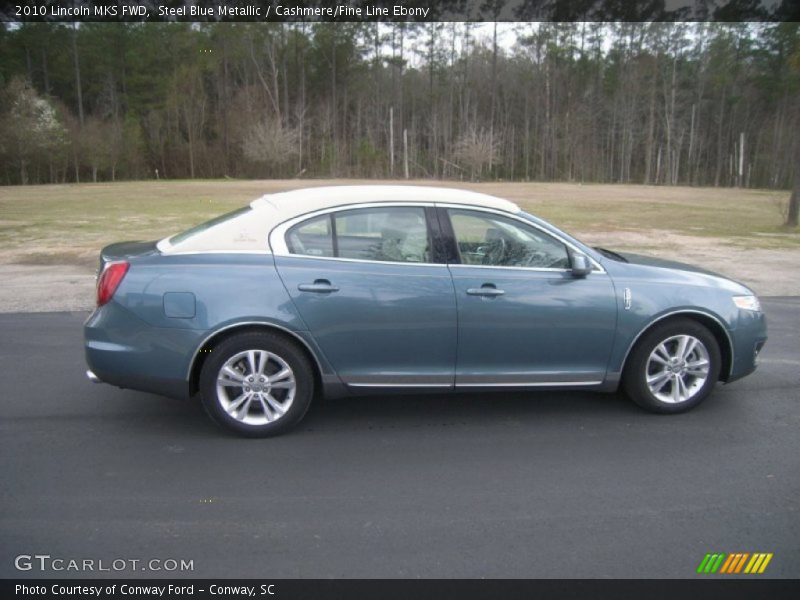 Steel Blue Metallic / Cashmere/Fine Line Ebony 2010 Lincoln MKS FWD