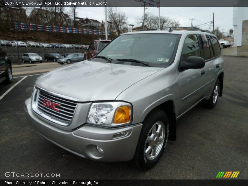 Liquid Silver Metallic / Ebony 2007 GMC Envoy SLT 4x4