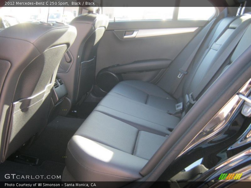 Black / Black 2012 Mercedes-Benz C 250 Sport