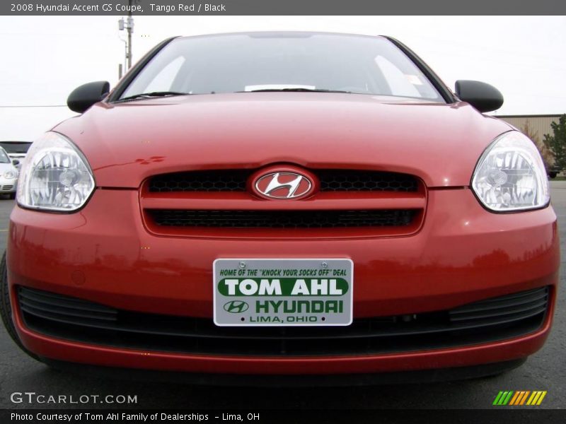 Tango Red / Black 2008 Hyundai Accent GS Coupe