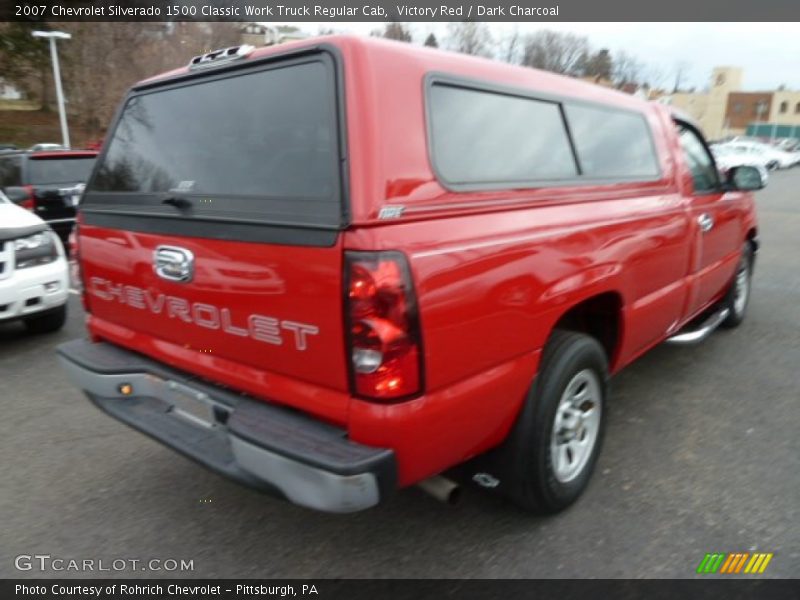 Victory Red / Dark Charcoal 2007 Chevrolet Silverado 1500 Classic Work Truck Regular Cab