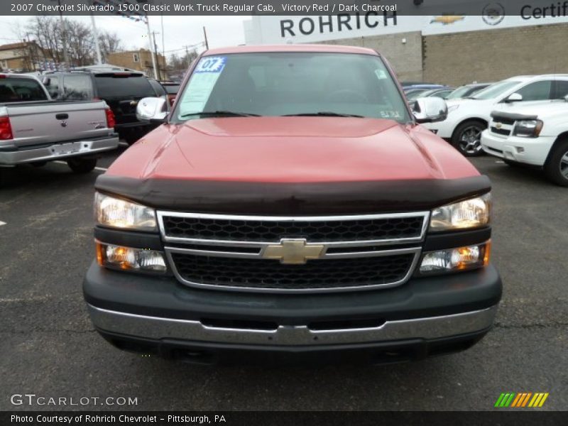 Victory Red / Dark Charcoal 2007 Chevrolet Silverado 1500 Classic Work Truck Regular Cab