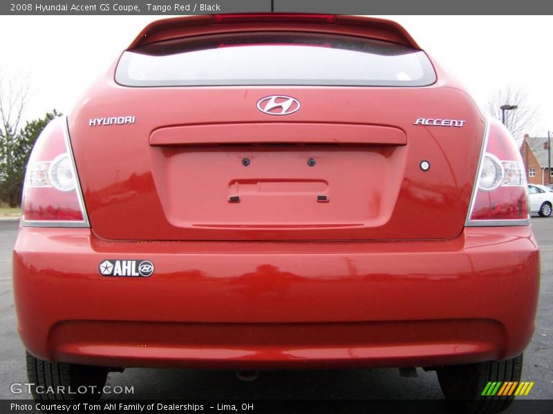 Tango Red / Black 2008 Hyundai Accent GS Coupe