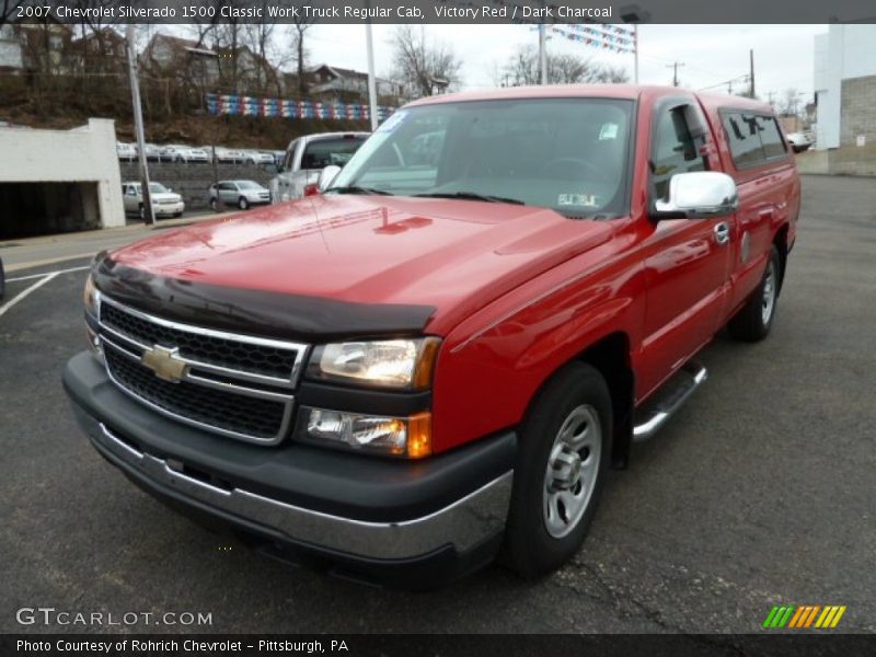 Victory Red / Dark Charcoal 2007 Chevrolet Silverado 1500 Classic Work Truck Regular Cab