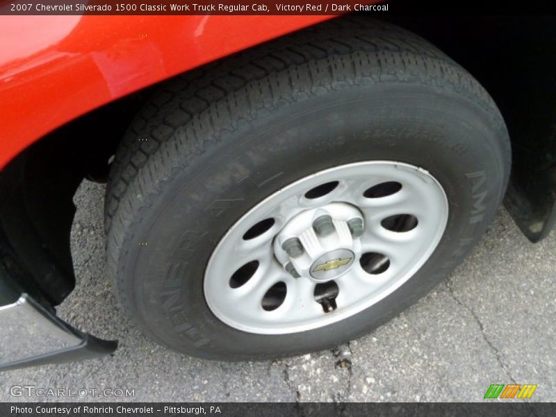 Victory Red / Dark Charcoal 2007 Chevrolet Silverado 1500 Classic Work Truck Regular Cab