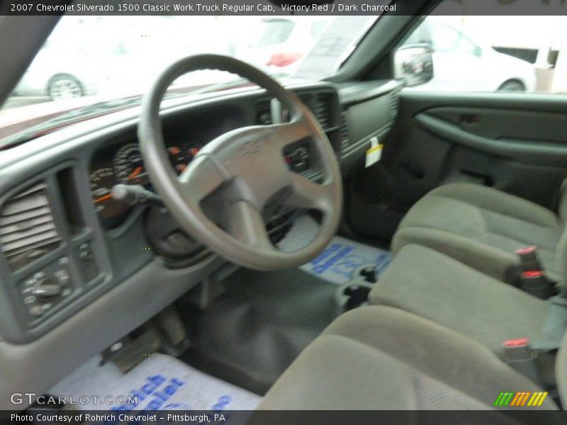 Victory Red / Dark Charcoal 2007 Chevrolet Silverado 1500 Classic Work Truck Regular Cab